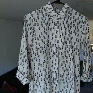 Pineapple Button-Up Shirt | Size XS